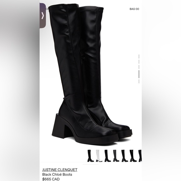 Justine Clenquet Shoes - New Real Leather Black Boots Ssense Justine Clenquet